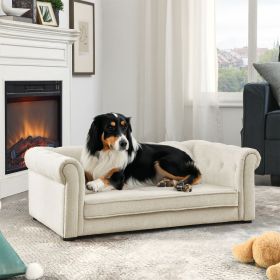 Elegant Rectangle Pet Bed for Medium and Large Dogs, Durable Elevated Dog Sofa Bed, Comfortable Dog Couch, Modern and Stylish Dog Sofa for Large Elegant Rectangle Pet Bed for Medium and Large Dogs, Durable Elevated Dog Sofa Bed, Comfortable Dog Couch, Modern and Stylish Dog Sofa for Large